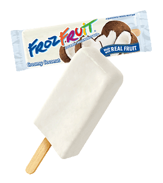 Creamy Coconut Bar - FrozFruit ice cream treat