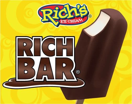 Vanilla Ice Cream Bar - Rich's ice cream treat